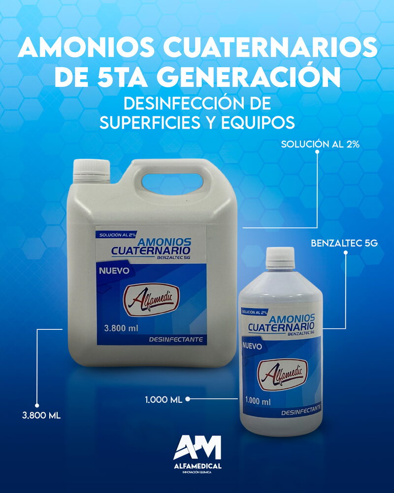 Amonios cuaternarios de 5ta generación 3.800 ml