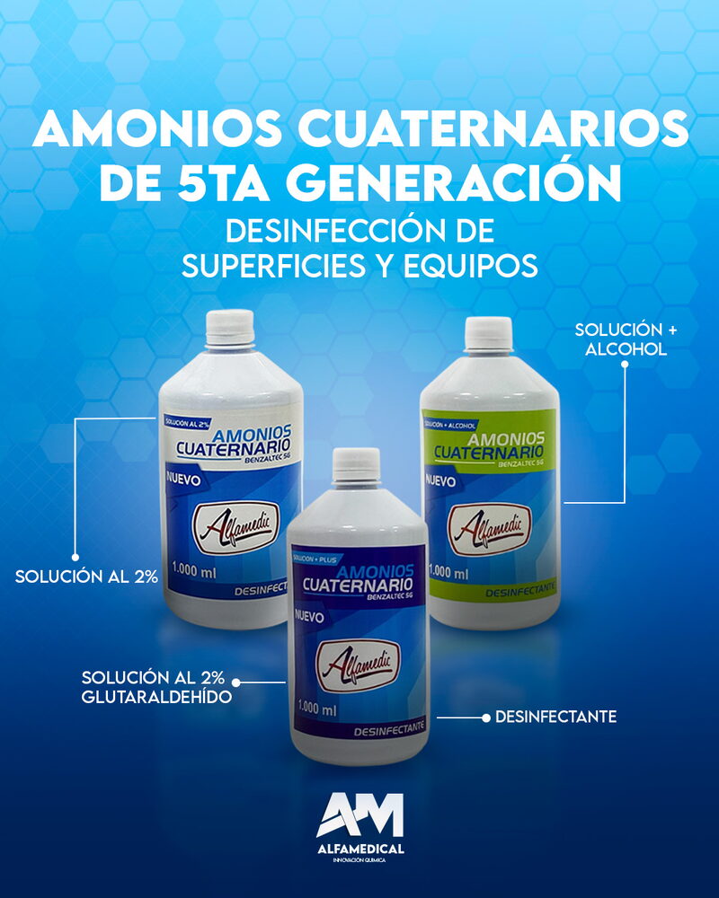 Amonios cuaternarios de 5ta generación