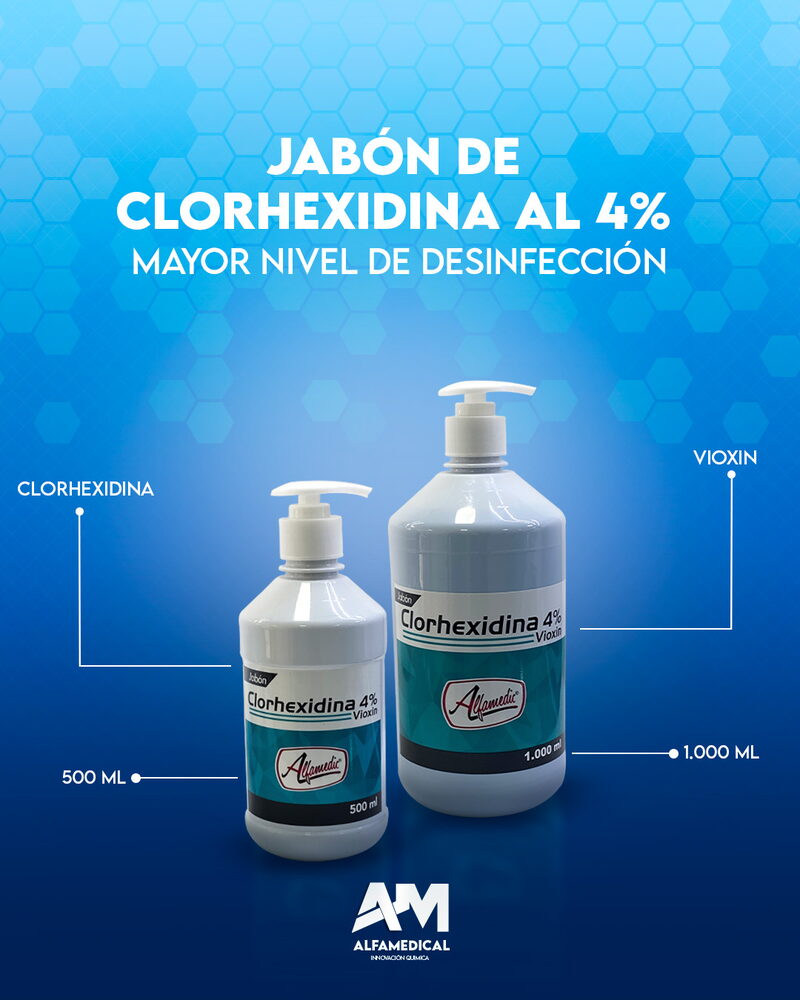 Jabón de clorhexidina al 4% 500 ml